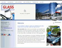 Tablet Screenshot of glass-specialties.com